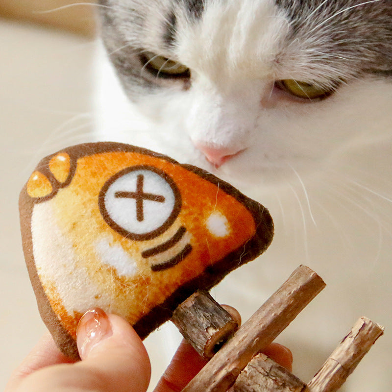 Wooden Fishbone Dog and Cat Toy