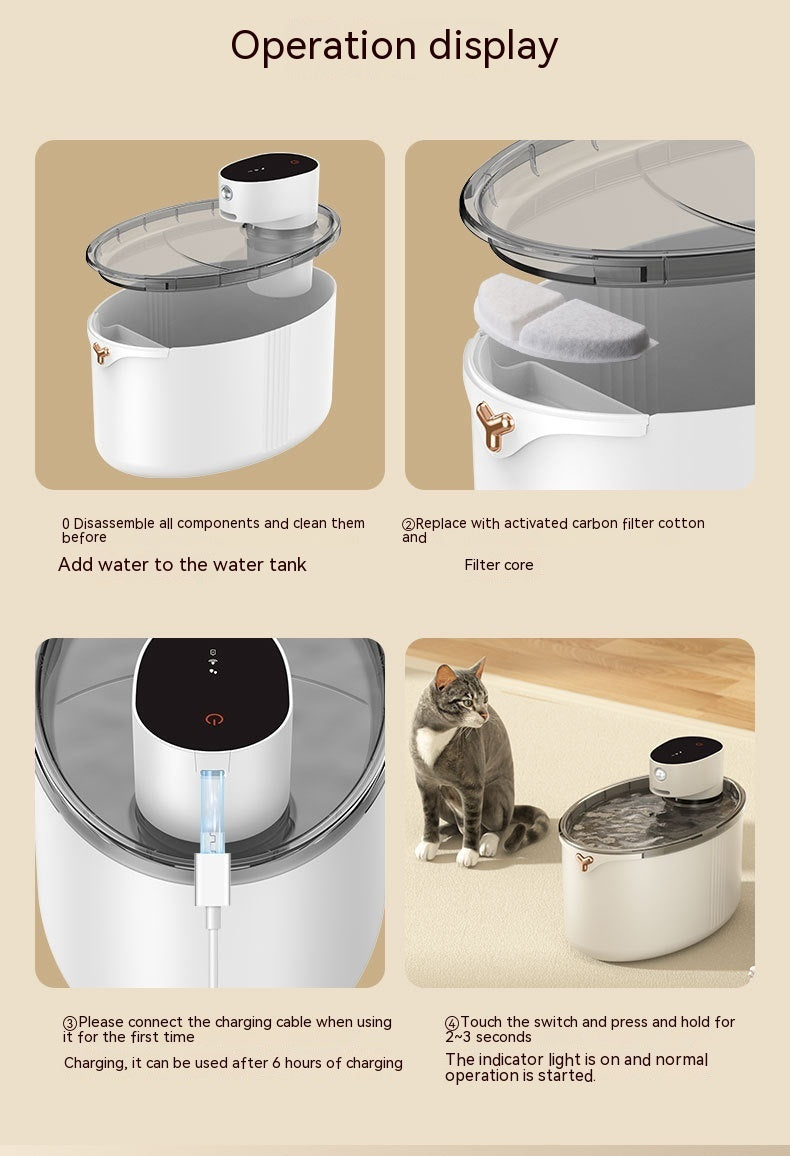 Smart Wireless Pet Water Fountain