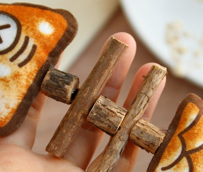 Wooden Fishbone Dog and Cat Toy