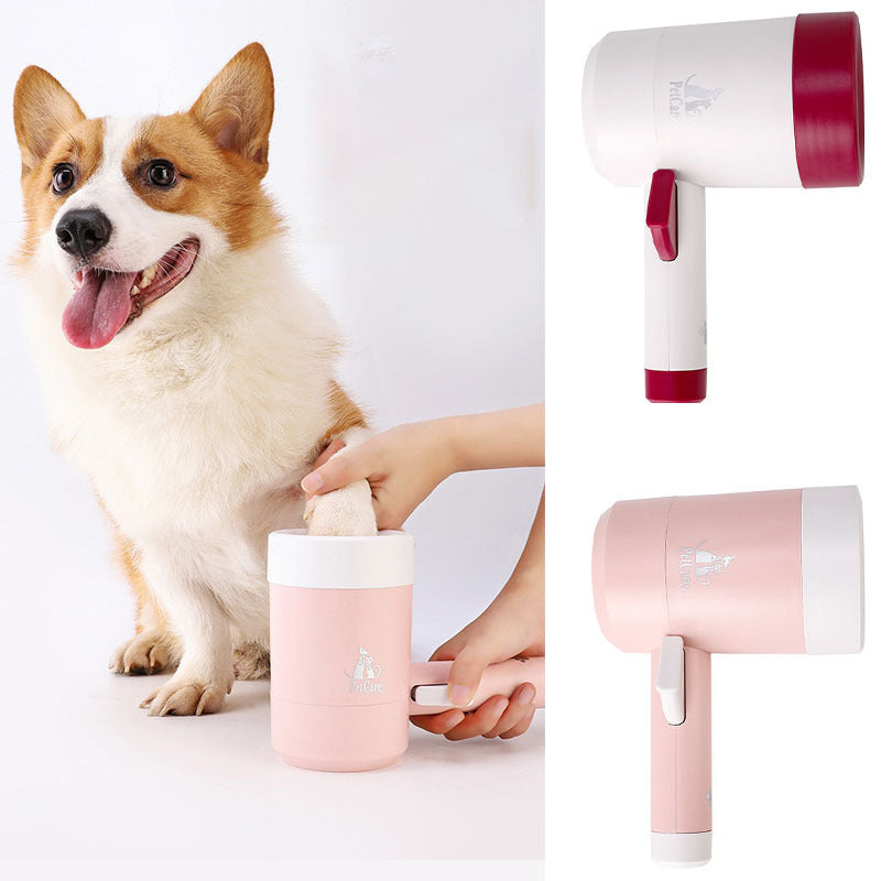 Pet Paw Cleaner with Soft Silicone Brush