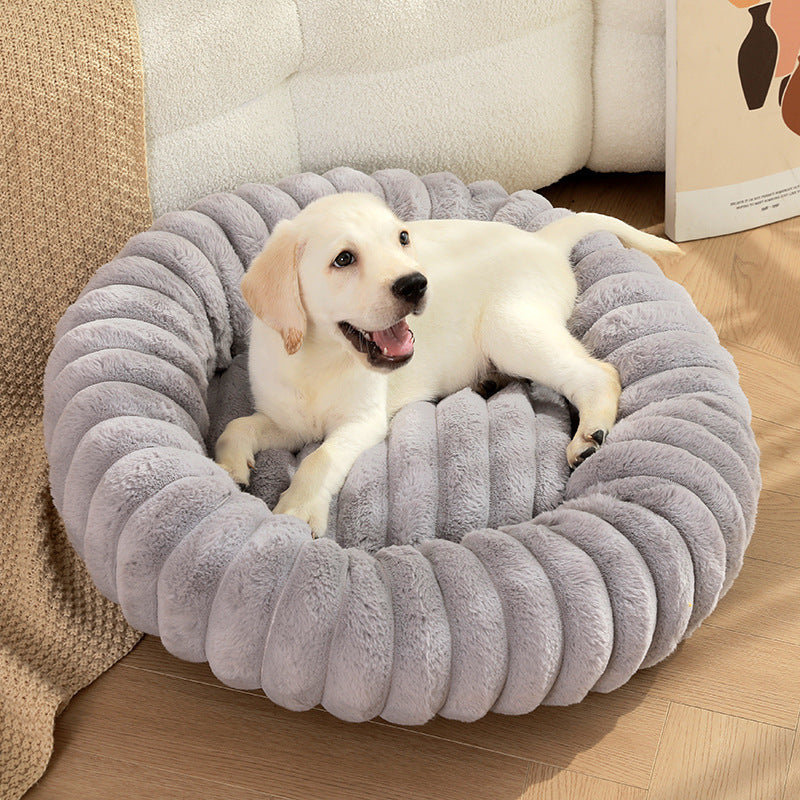 Plush Pet Bed for Cats & Dogs