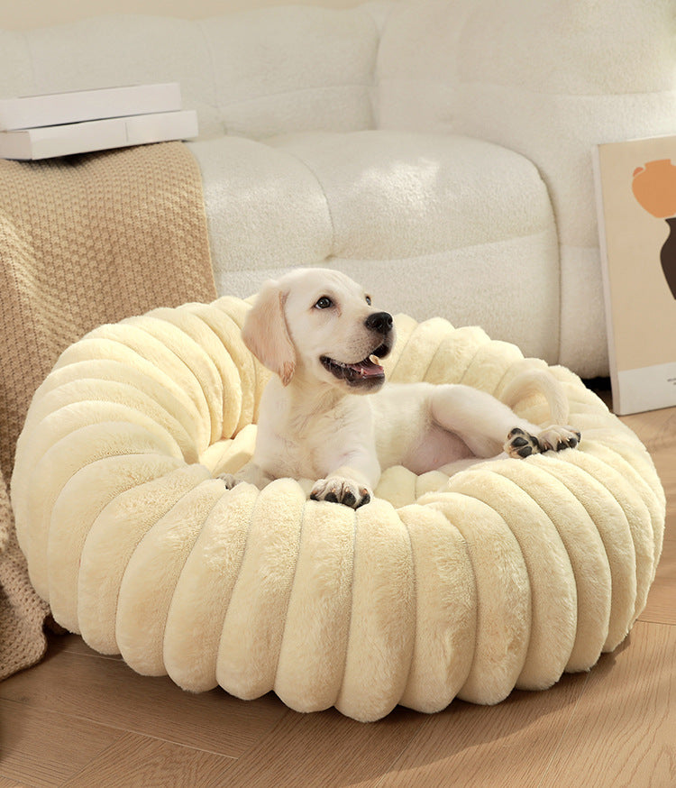 Plush Pet Bed for Cats & Dogs