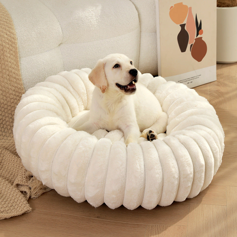 Plush Pet Bed for Cats & Dogs