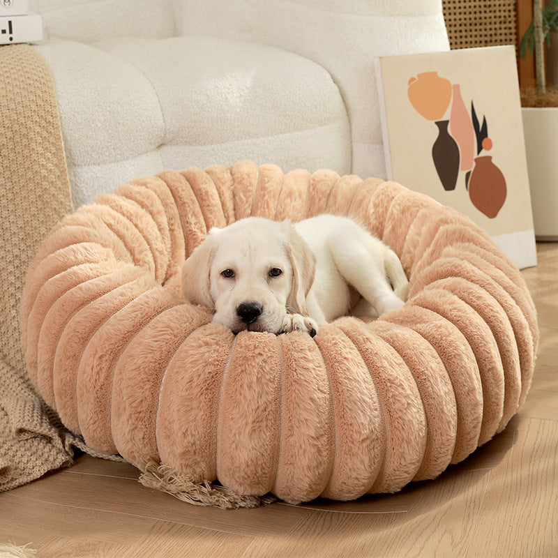 Plush Pet Bed for Cats & Dogs