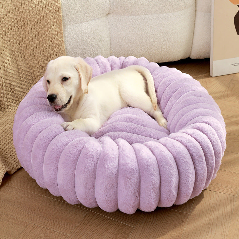 Plush Pet Bed for Cats & Dogs